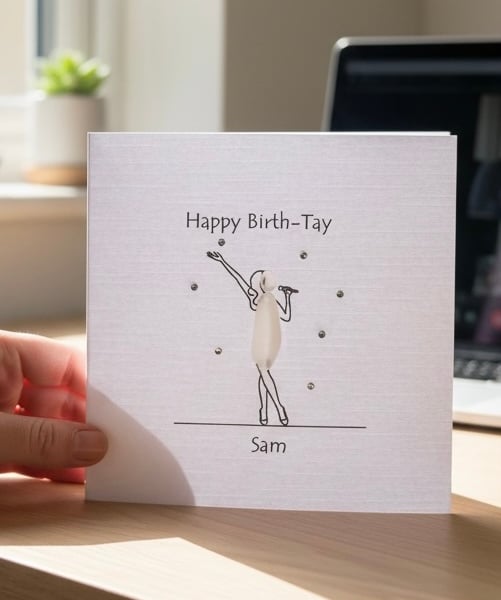 Happy Birth-Tay! - Personalised Birthday Card 