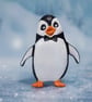 Penguin Fridge Magnet with Bow Tie Cute
