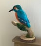 Kingfisher needle felted bird ornament  - Image 1