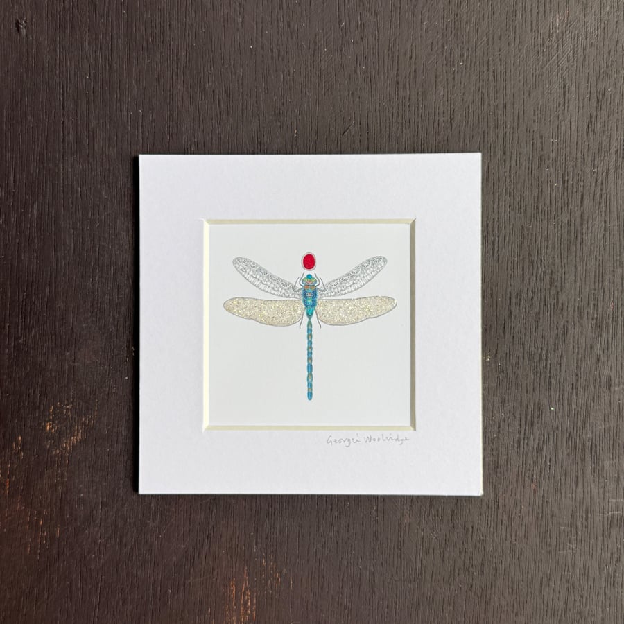 July Dragonfly Birthstone 5" x 5"