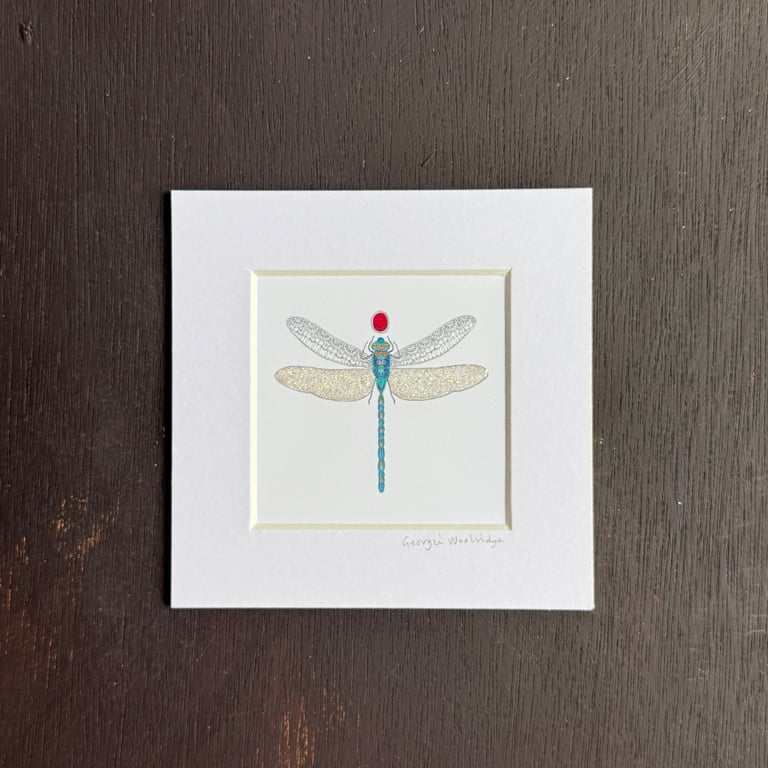July Dragonfly Birthstone 5" x 5"