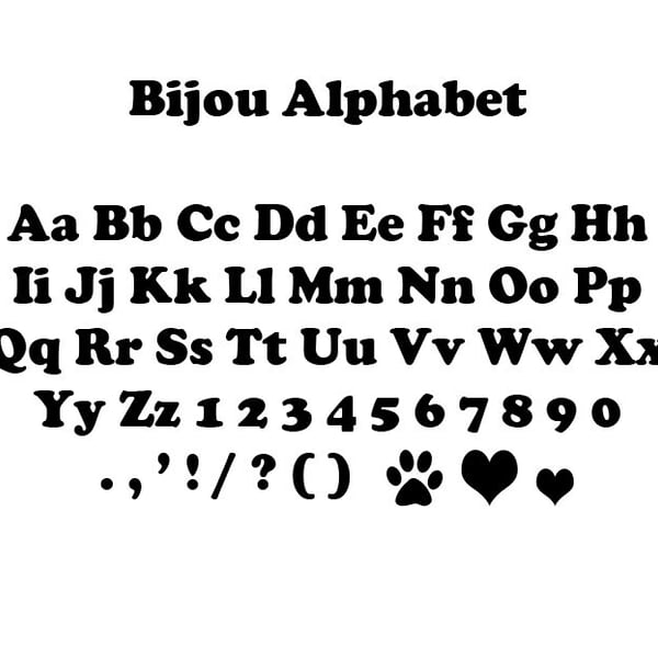Bijou Full Mini Alphabet Book Folding Pattern - EMAILED PDF PATTERN