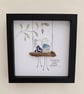 Sea Glass Wedding Gift - Happily Ever After Shadow Box - Handmade Anniversary