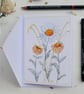 Hand Painted Wildflower Greetings Card with Envelope - Left Blank inside - Image 6