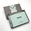 Green & Gold Chevron Stationery Mini Box