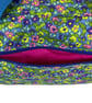 Large wash bag in Liberty cotton, floral toiletries bag with handles and pocket. - Image 4