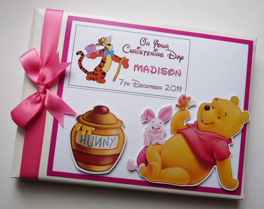Personalised Winnie the Pooh Birthday Guest Book