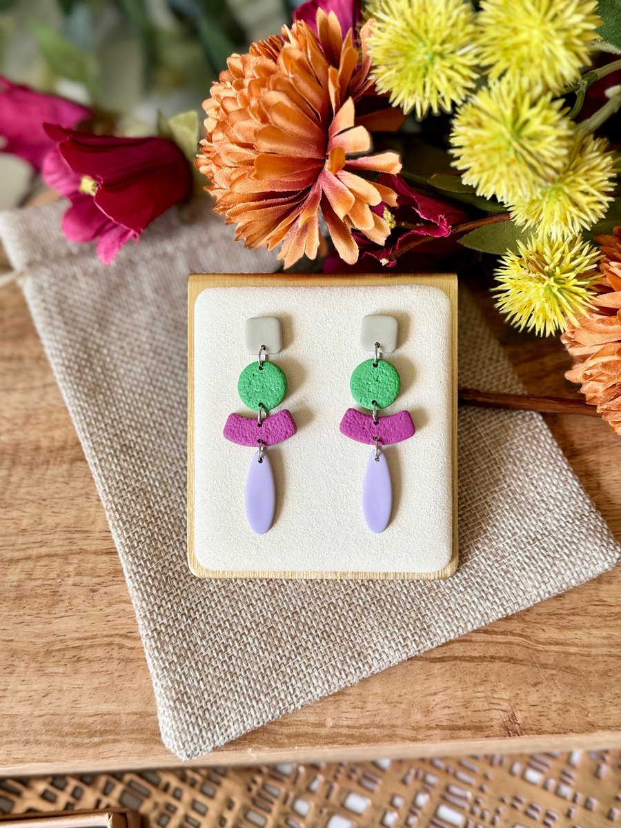 Autumnal Twist Drop Earrings