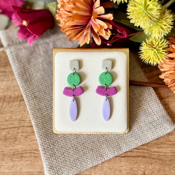 Autumnal Twist Drop Earrings