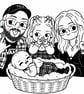 Custom family portrait printable - Image 4
