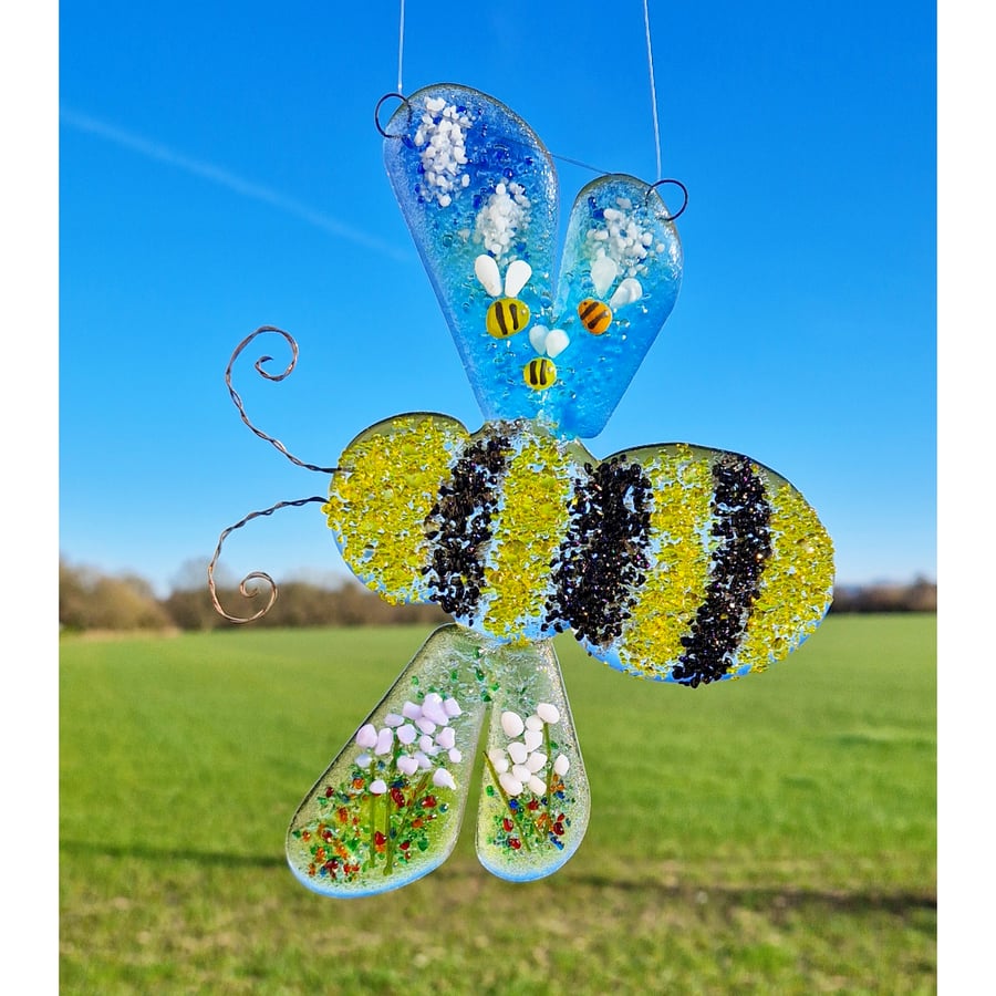 Fused Glass Bee