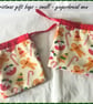 Gingerbread Men Christmas Drawstring Gift Bag, Set of Two Reusable Fabric Bags - Image 2