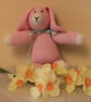 Hand Knitted Pink Wuffy Bunny - Image 1