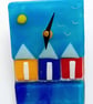 Beech Huts fused glass clock - Image 3