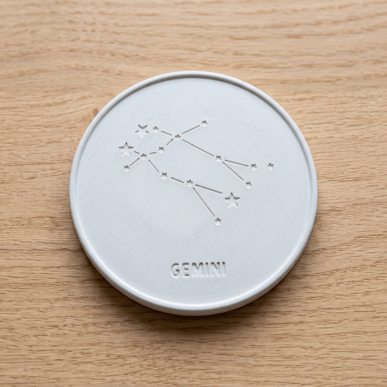Gemini Star Sign Drinks Coaster - Sign of the Zodiac Birthday Gift