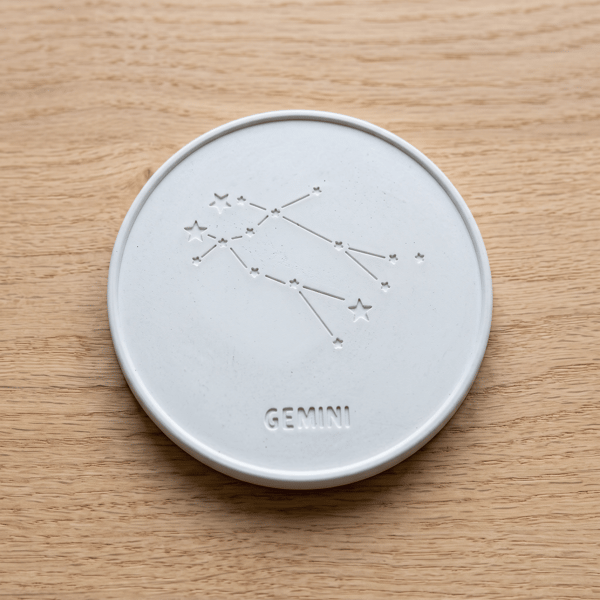 Gemini Star Sign Drinks Coaster - Sign of the Zodiac Birthday Gift