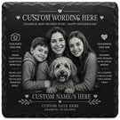 Personlized Photo's Engraving on Slate Coaster