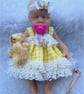 Reborn Full Platinum Silicone Baby Girl Doll with Dummy, Teddy Bear & Necklace 