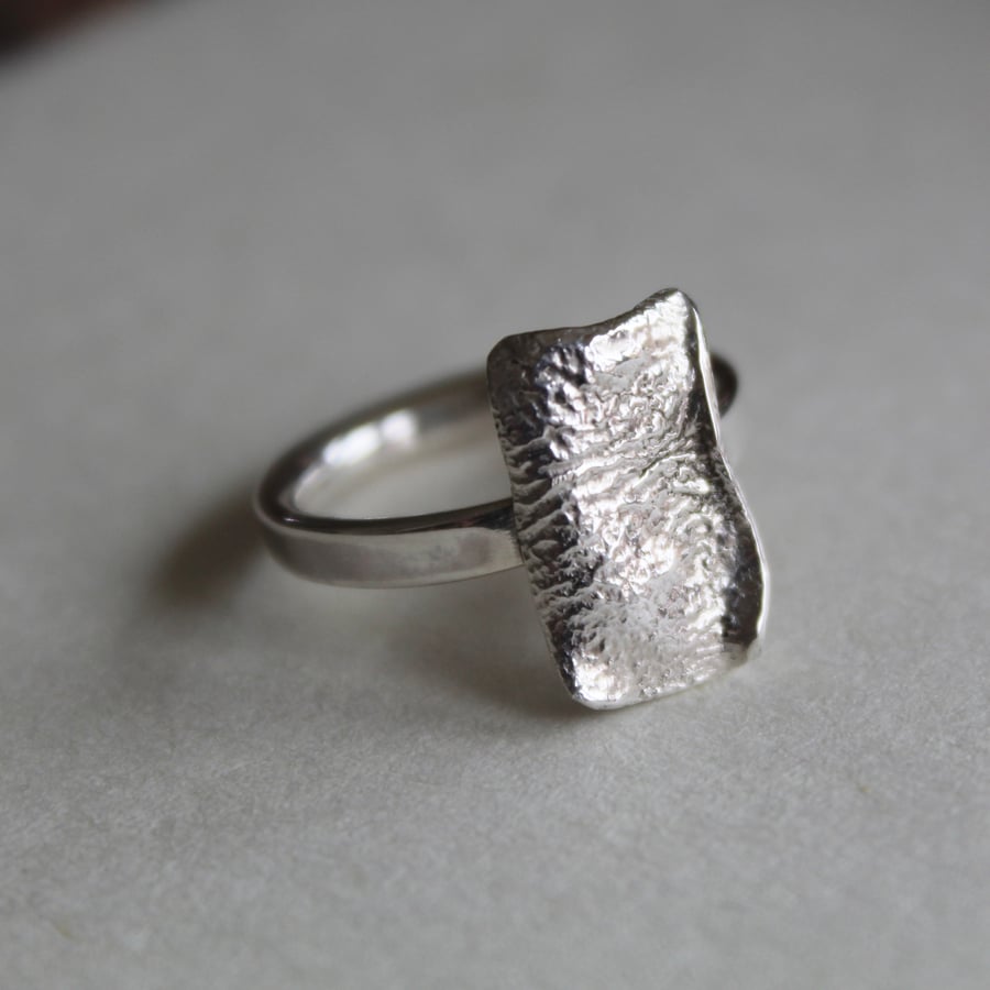 Reticulated Silver Ring