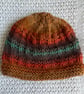 Autumn knitted baby hat