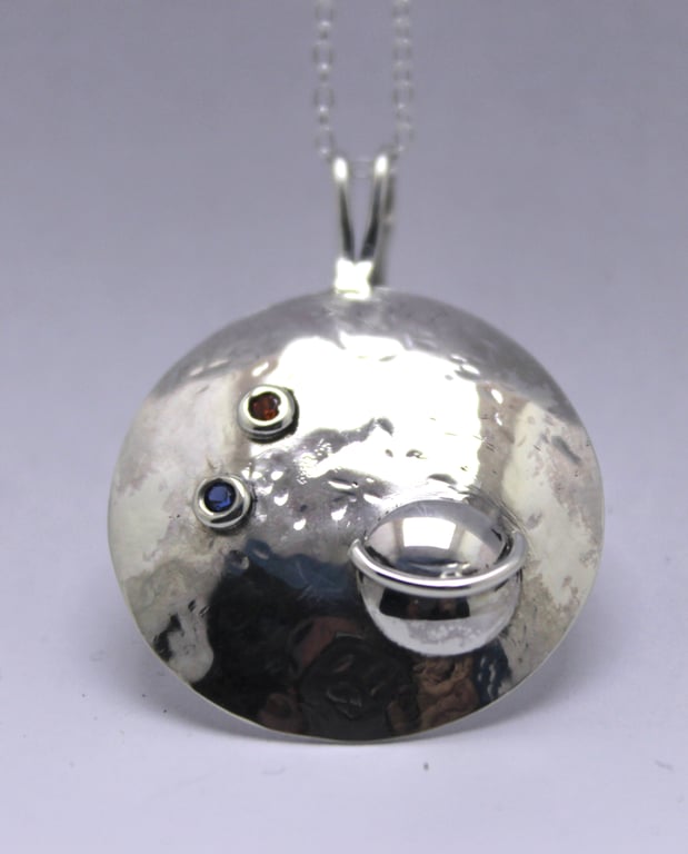 Planet and Moon Pendant