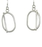 Sterling Silver Handmade Oval Hoop Earrings. Elegant & Timeless Design - Image 1