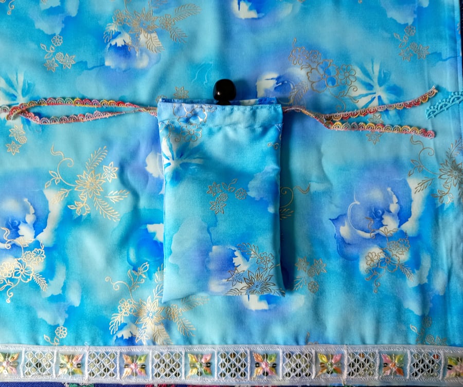 Small Tarot Rune Cloth with Storage Pouch