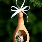 Owl in Gourd Bauble - Rustic Christmas 