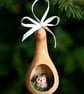 Owl in Gourd Bauble - Rustic Christmas 