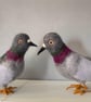 A wool felted gentle pigeon - Image 5