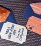 Handmade Cat Blue small Envelopes - Shimmer Card Inserts x 5