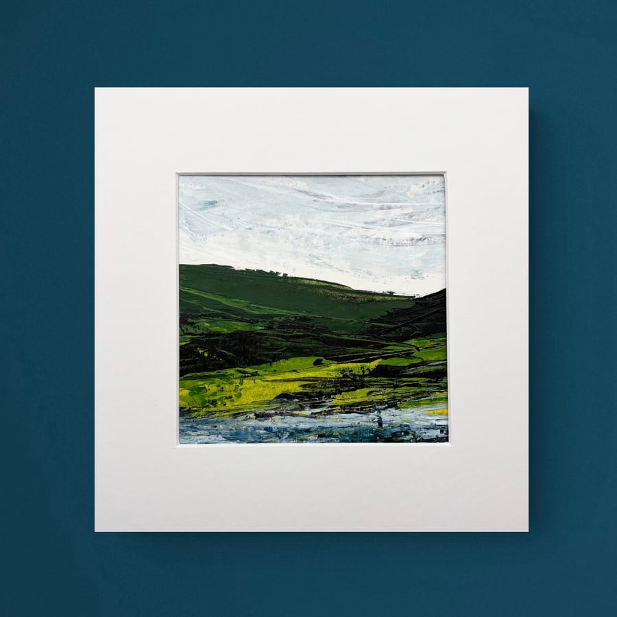 Original Seascape Painting - As the Waves Lap onto the Rocks