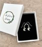Elegant Crescent Moon Sterling Silver Earrings