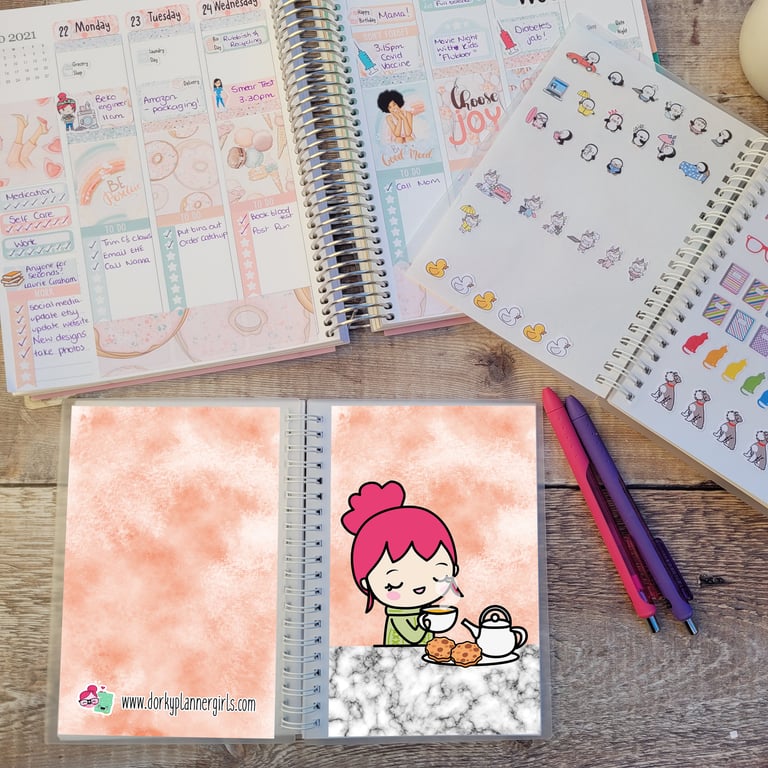 Tea Time Lily Reusable Sticker Book - SB014