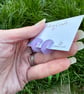 Lilac Acrylic Tiny Hoop Earrings - Image 5