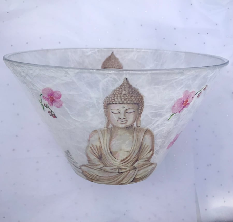 Buddha glass bowl 