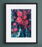 Tutti Frutti Art Print, Abstract Floral, A4 
