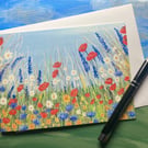 Card Poppy Flower Meadow