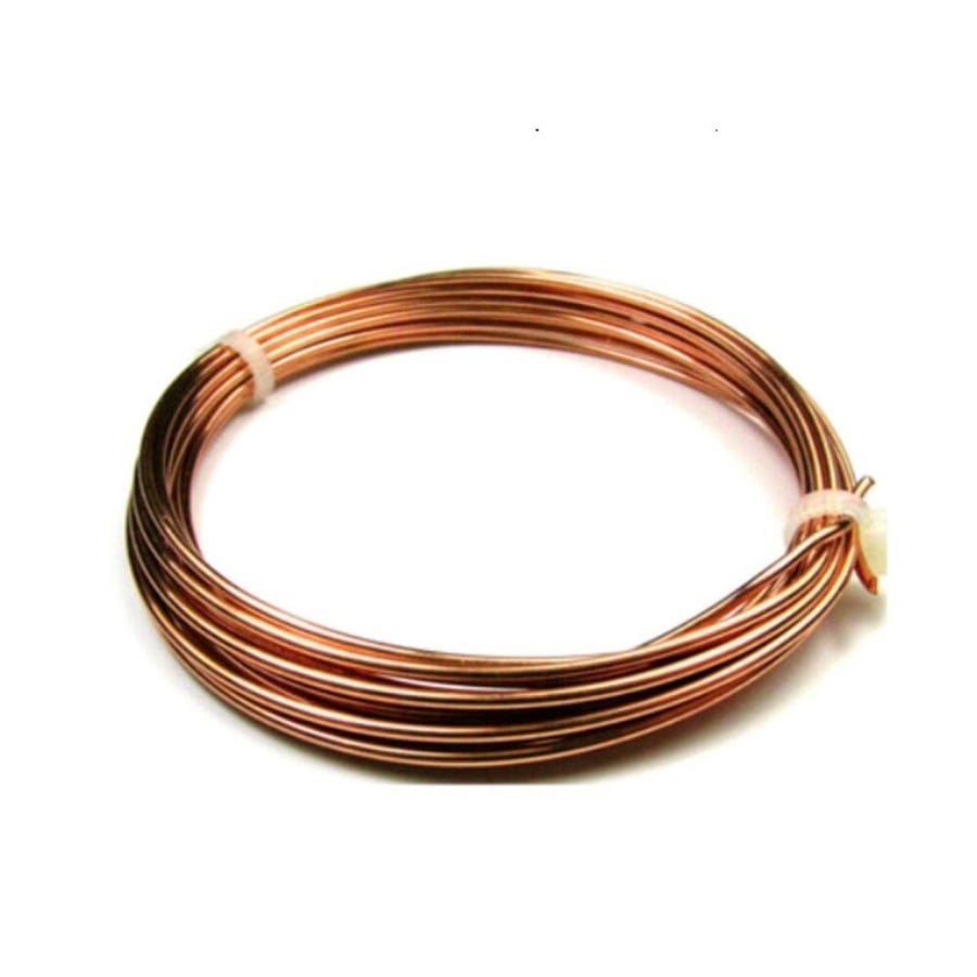 Premium Copper Craft Wire - Unplated Anti Tarnish, 6M Coil - 0.8mm Thick Wire fo