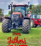  Happy Father's Day Tractor Massey Greeting Card A5