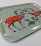 Scottish Stag Tray Thistle Heart Gift, Highland Deer Melamine Serving Tray - Image 4