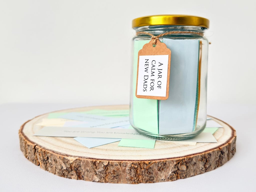 New Dad Quote Jar - Positive Quotes for Fathers - Parent Support Self Care Gift 