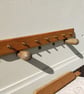 Mahogany and Brass Utensil or Key Rack - Image 2