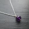 Amethyst Pendant Necklace