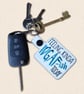 Feeling Kinda IDGAF-ish Keyring - Funny Embroidered Bag Charm - Image 2