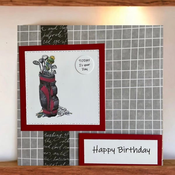 Birthday Card for Him or Her. Birthday Card for Golfer.