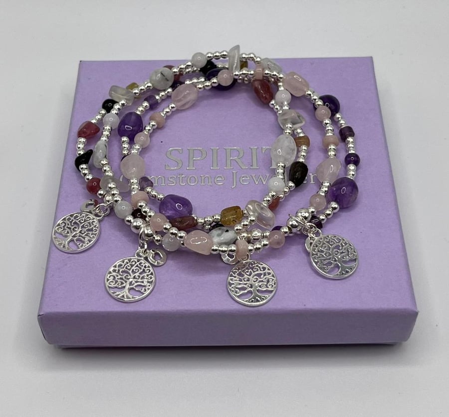 Family tree charm bracelet