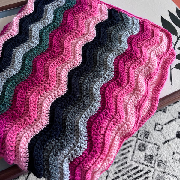 crochet baby blanket, crochet blanket, lap blanket, throw blanket
