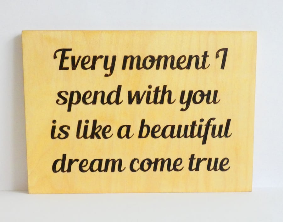 Handmade Rustic Wooden Love Sign