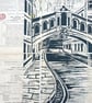 Bridge of Sighs Oxford - on vintage pages - Image 5